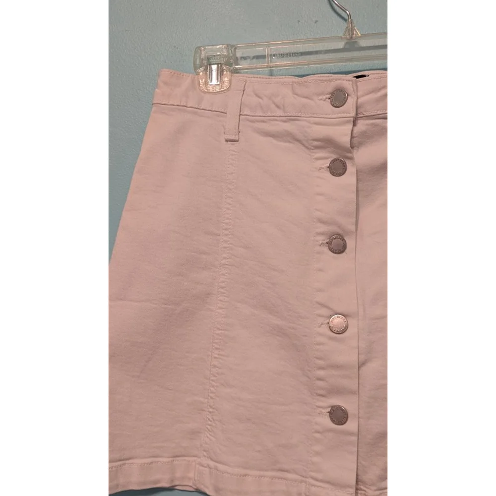 Women's Just Black White Denim Skirt Size M